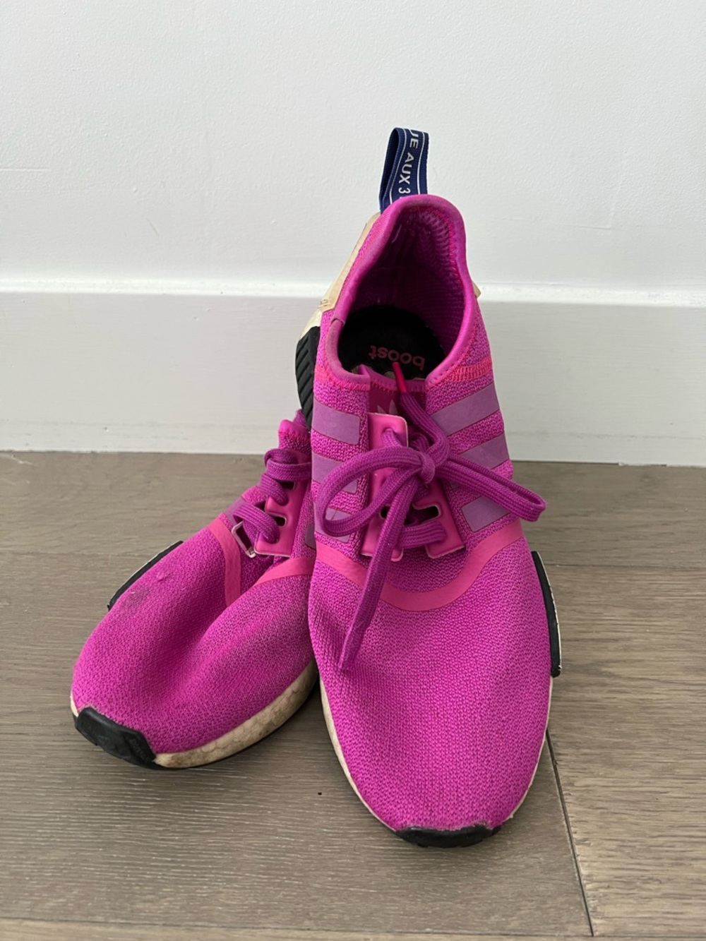 Adidas Pink Mesh Running Shoes